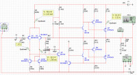 Схема підсилювача 20 Watt Class-A Power Amplifier (1999, Rod Elliott) з токовим дзеркалом у вхідному дифкаскаді.